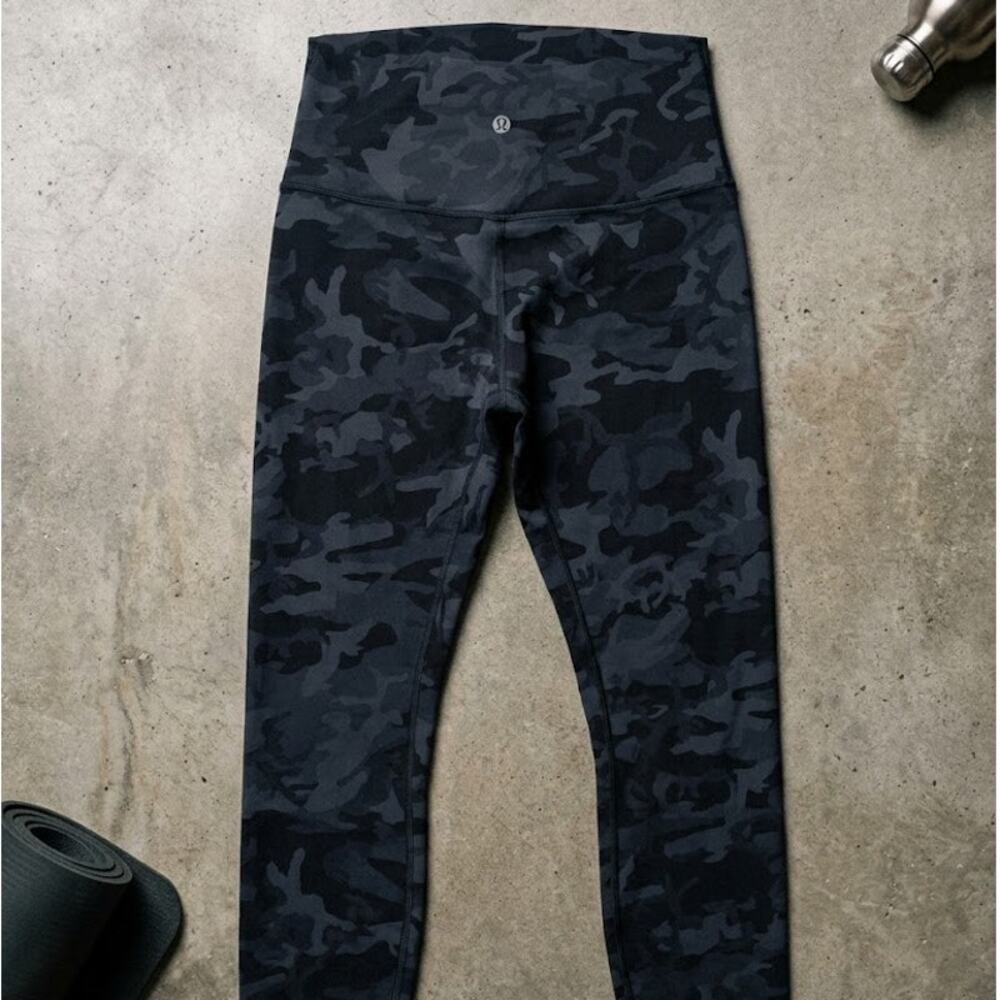 Lululemon Align High-Rise Pant Black Heritage Camo Deep Coal Multi Nulu